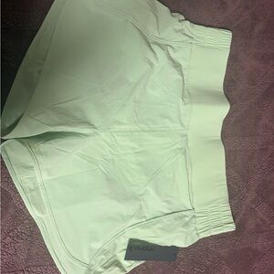 Mono B High-Waist Athletic Shorts in Mint